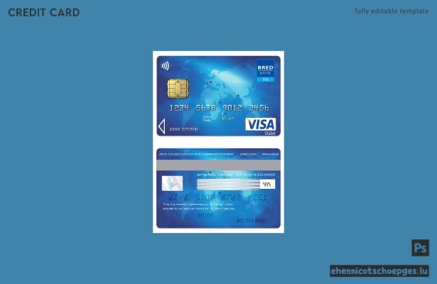 Fiji Bred Bank Visa-Kartenbeispielvorschau